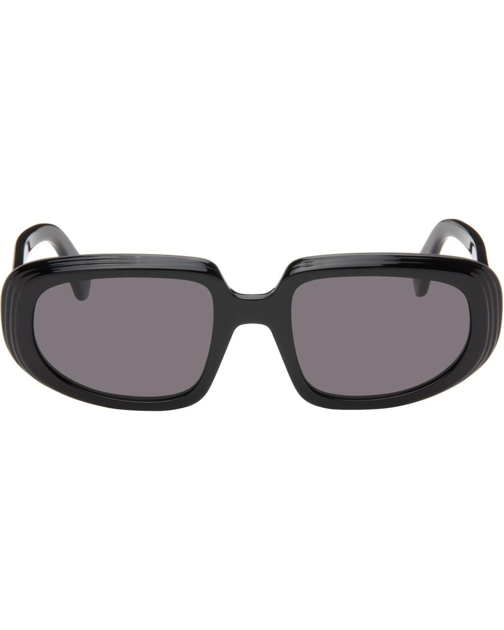 Loewe Gray Mini Anagram Steps Rectangular Sunglasses