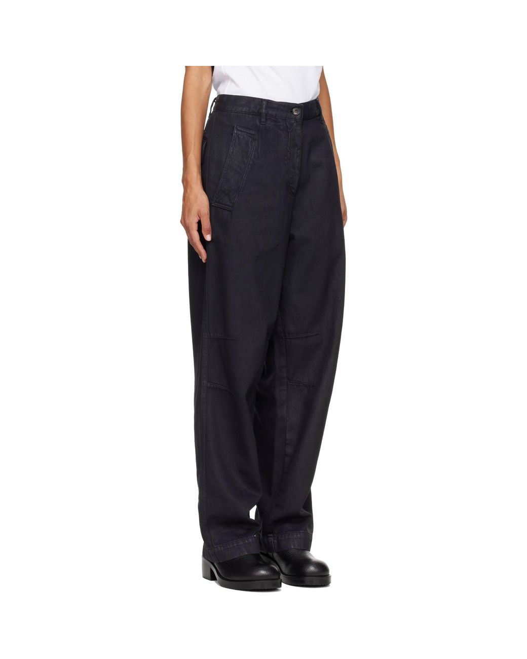 Dries Van Noten Black Darted Jeans