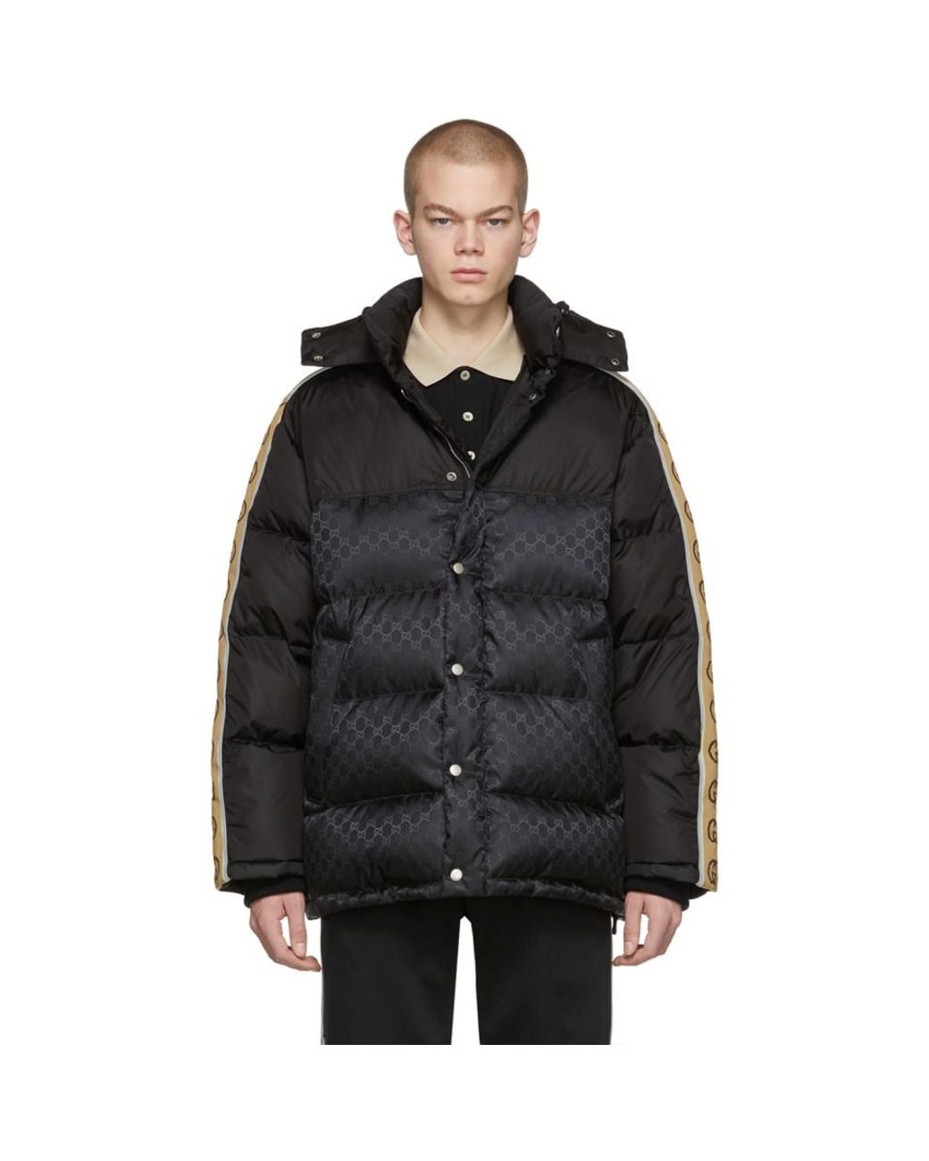 GG patterned padded Down Jacket
