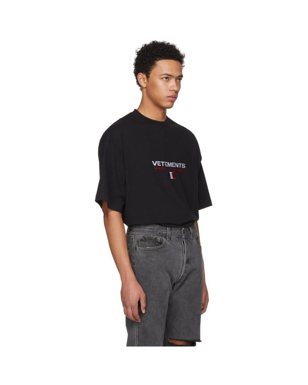 Vetements Black Haute Couture Logo T-shirt for Men | Lyst