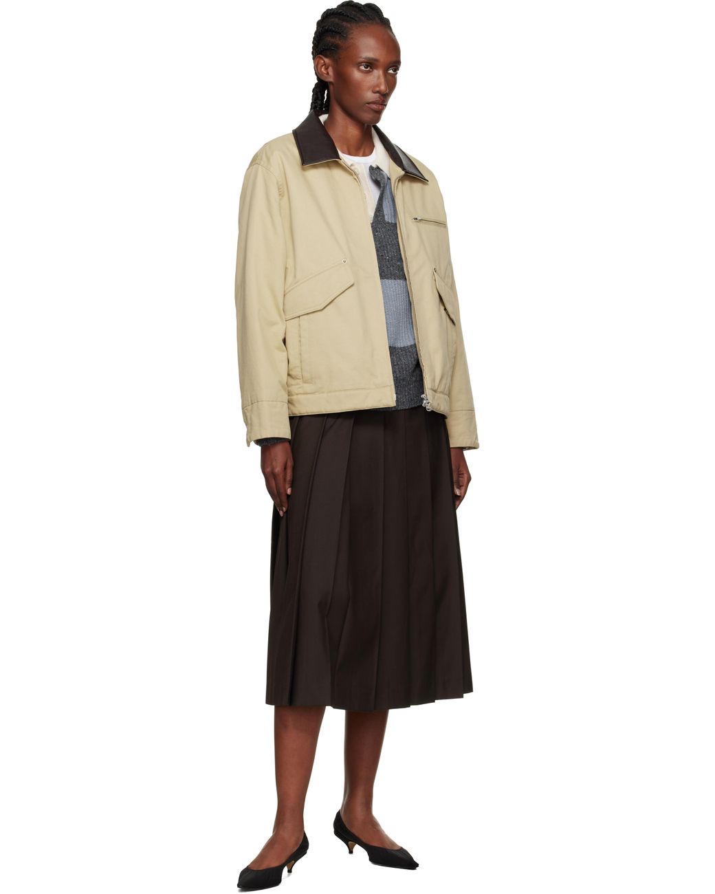 DUNST Natural Vintage Padded Work Jacket