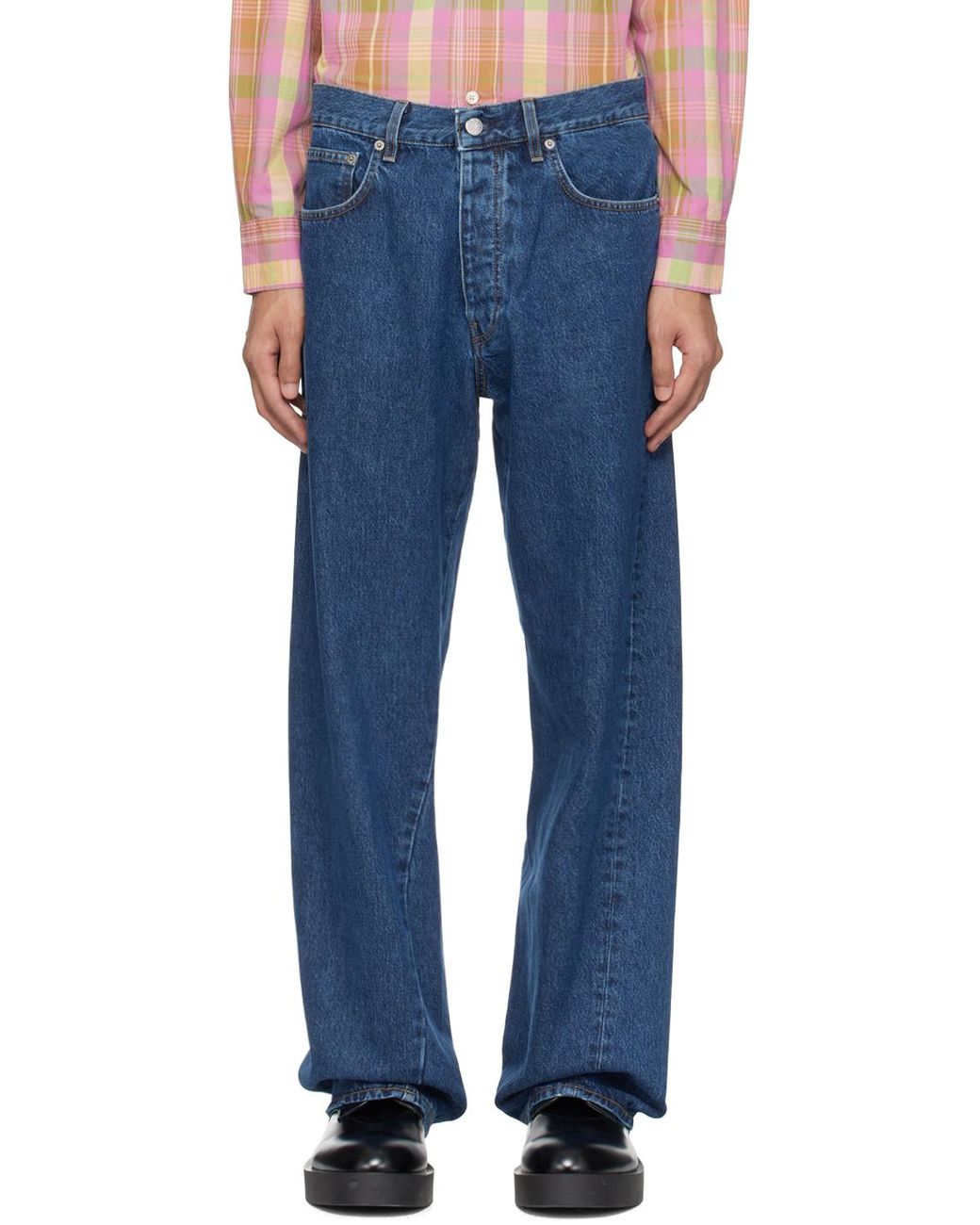 メンズ sunflower インディゴ ツイストシーム ジーンズ ブルー | Lyst