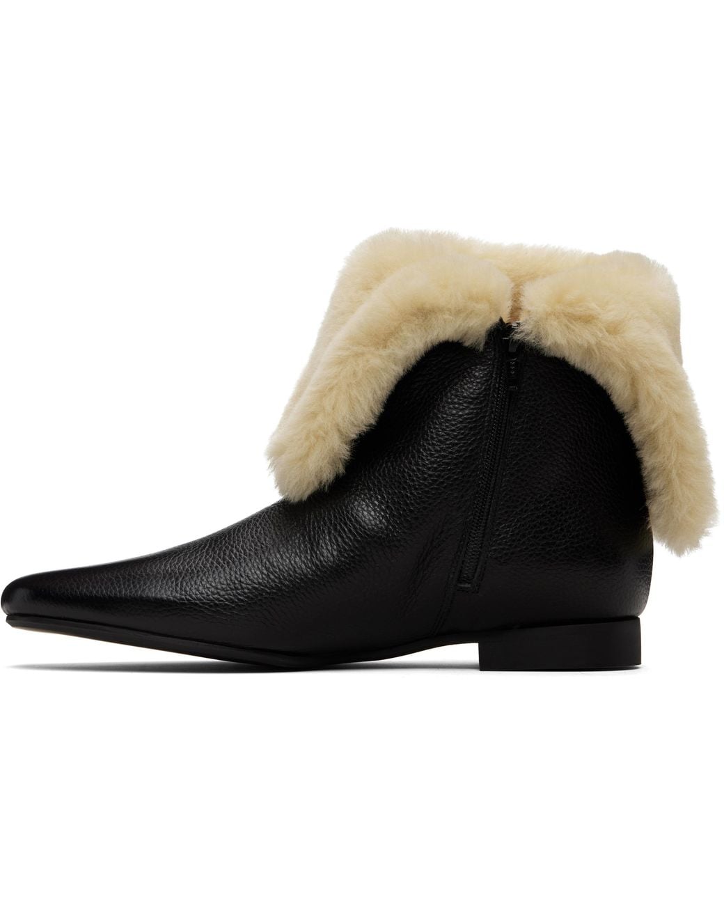 Totême  Black Downtown Shearling Boots