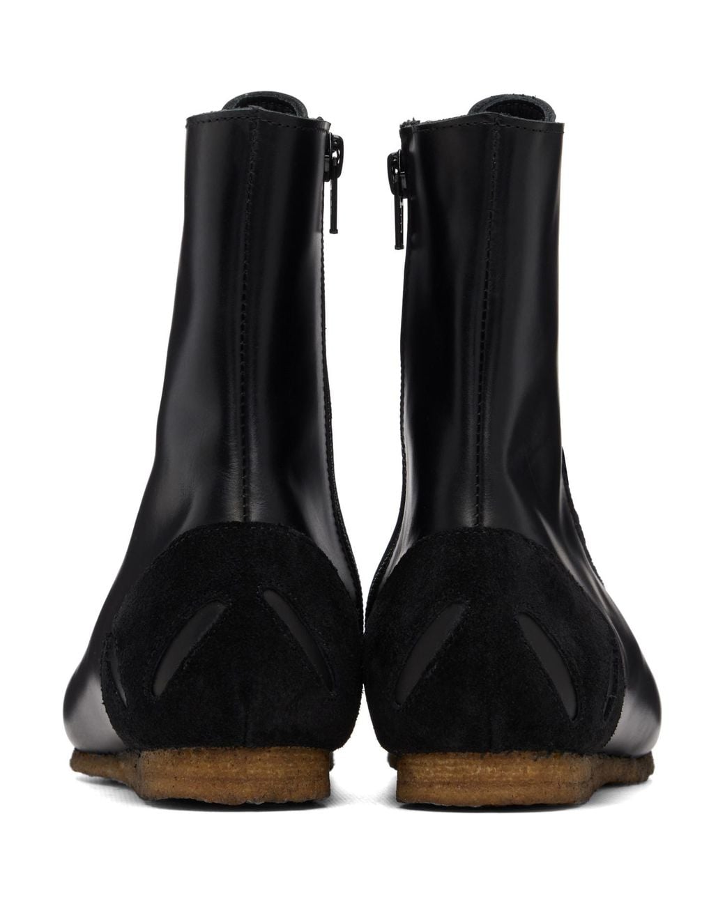 STEFAN COOKE Black Slash Heel Boxer Sneakers