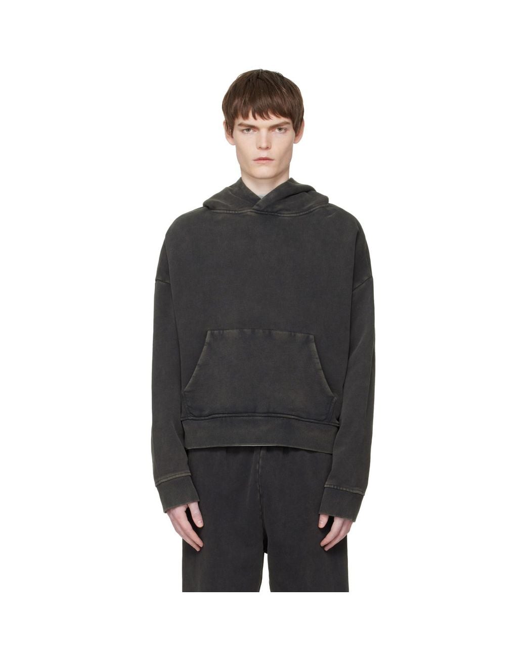 Entire studios Black Heavy Hoodie for men