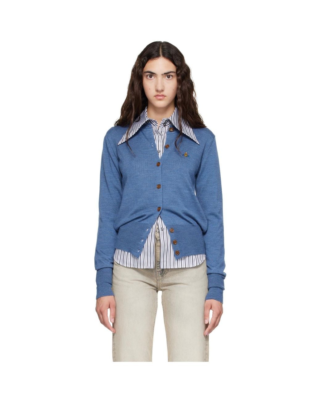 Vivienne Westwood Blue Bea Cardigan