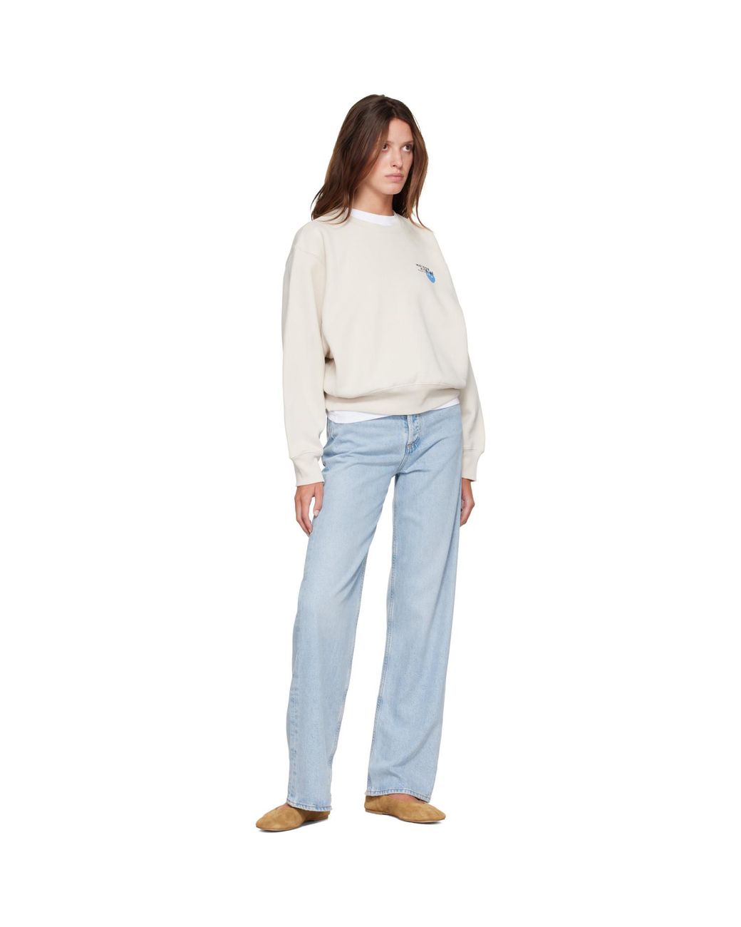Maison Kitsuné White Fortune Fox Relaxed Sweatshirt