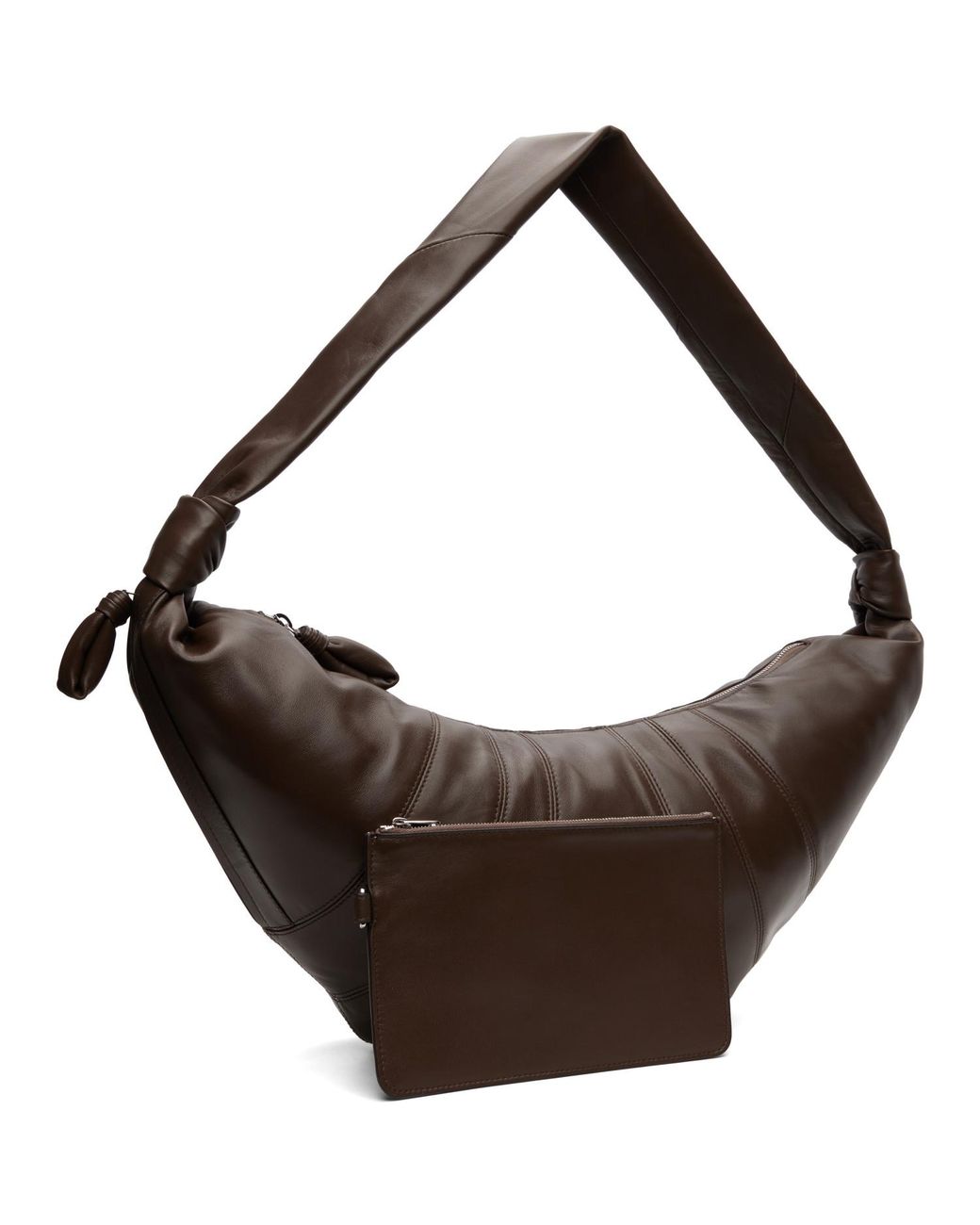 Lemaire Brown Large Croissant Bag for men
