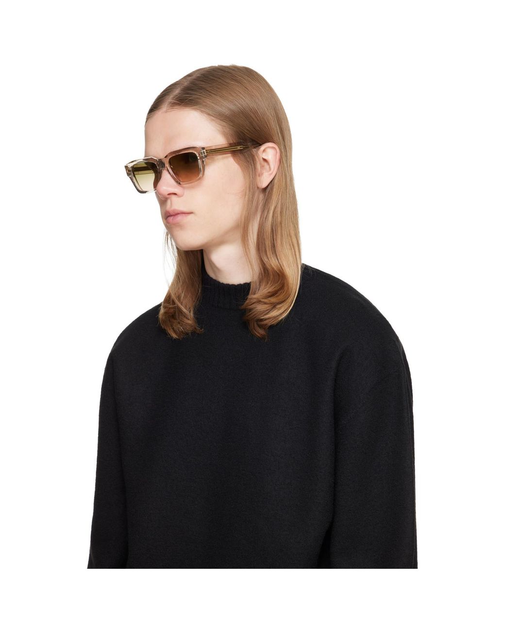 Cutler & Gross Natural 1432 Square Sunglasses for men