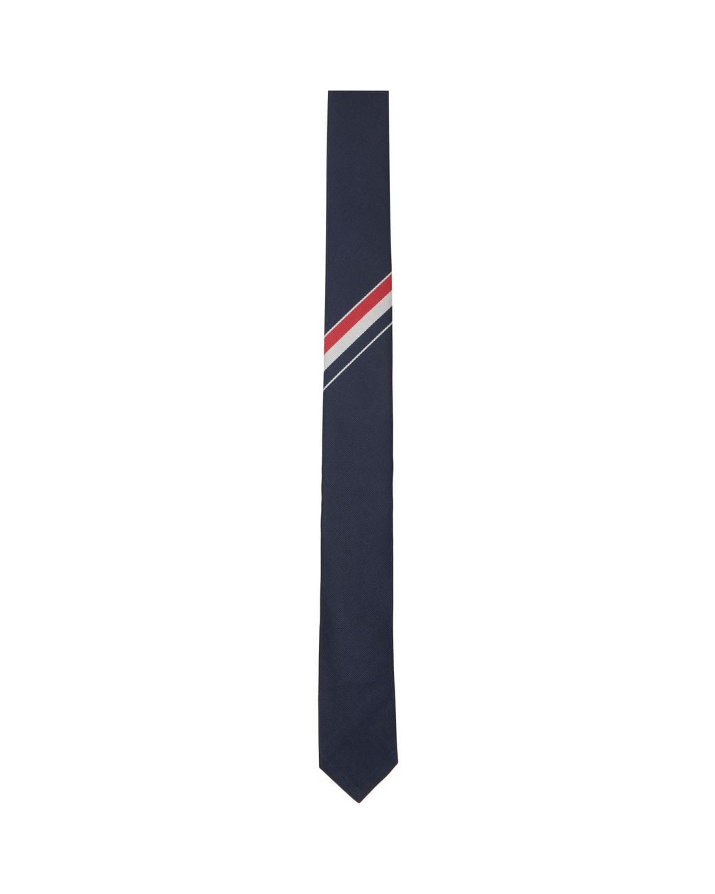 Thom Browne Blue Classic Silk Tie for men