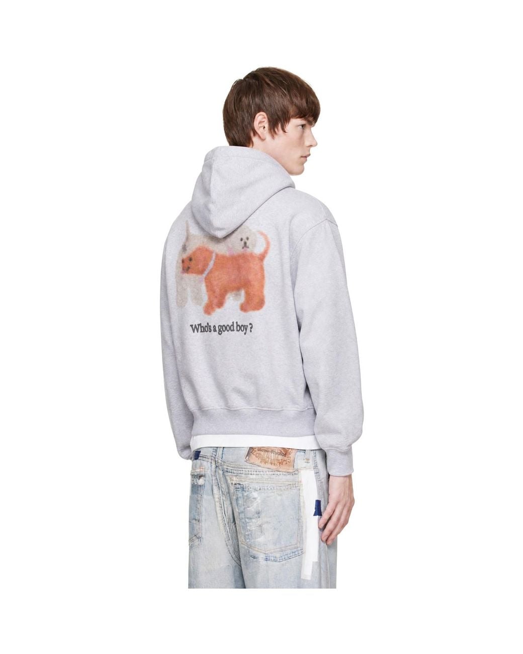 Carne Bollente White 'Who's A Good Boy? Hoodie for men