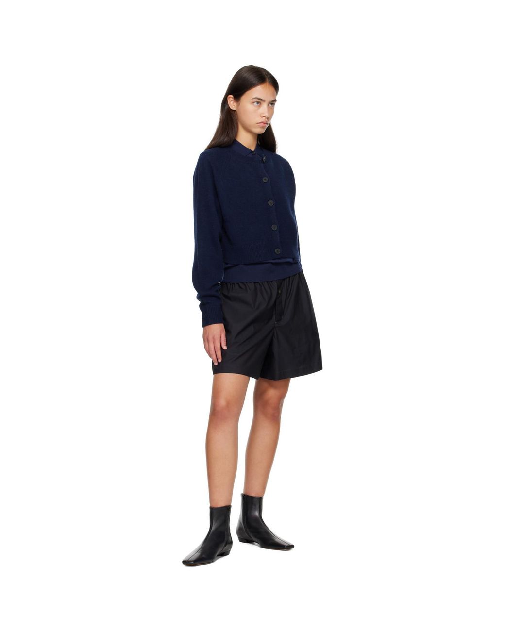 Proenza Schouler Black Trap Flat Ankle Boots