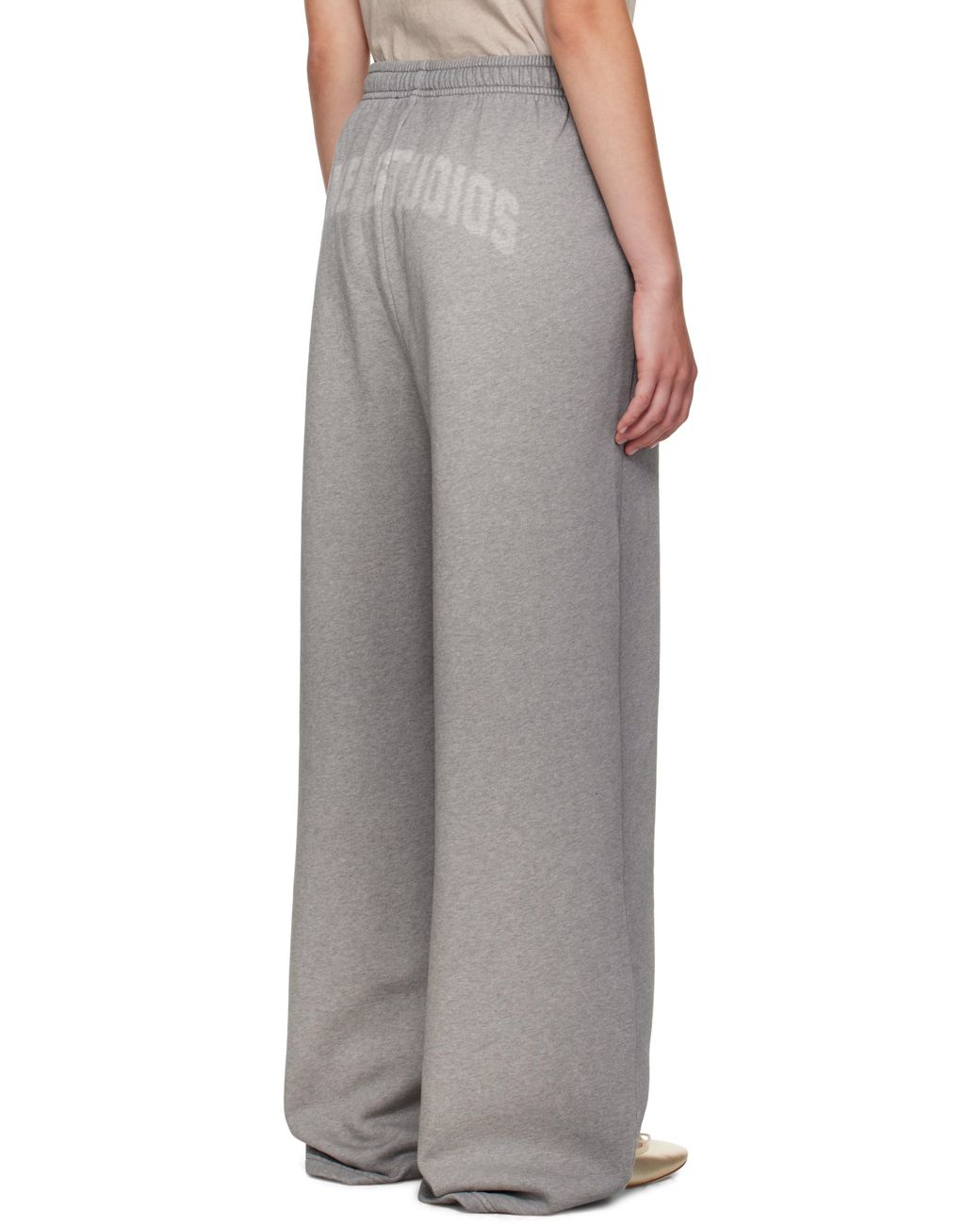 Acne Brown Logo Sweatpants