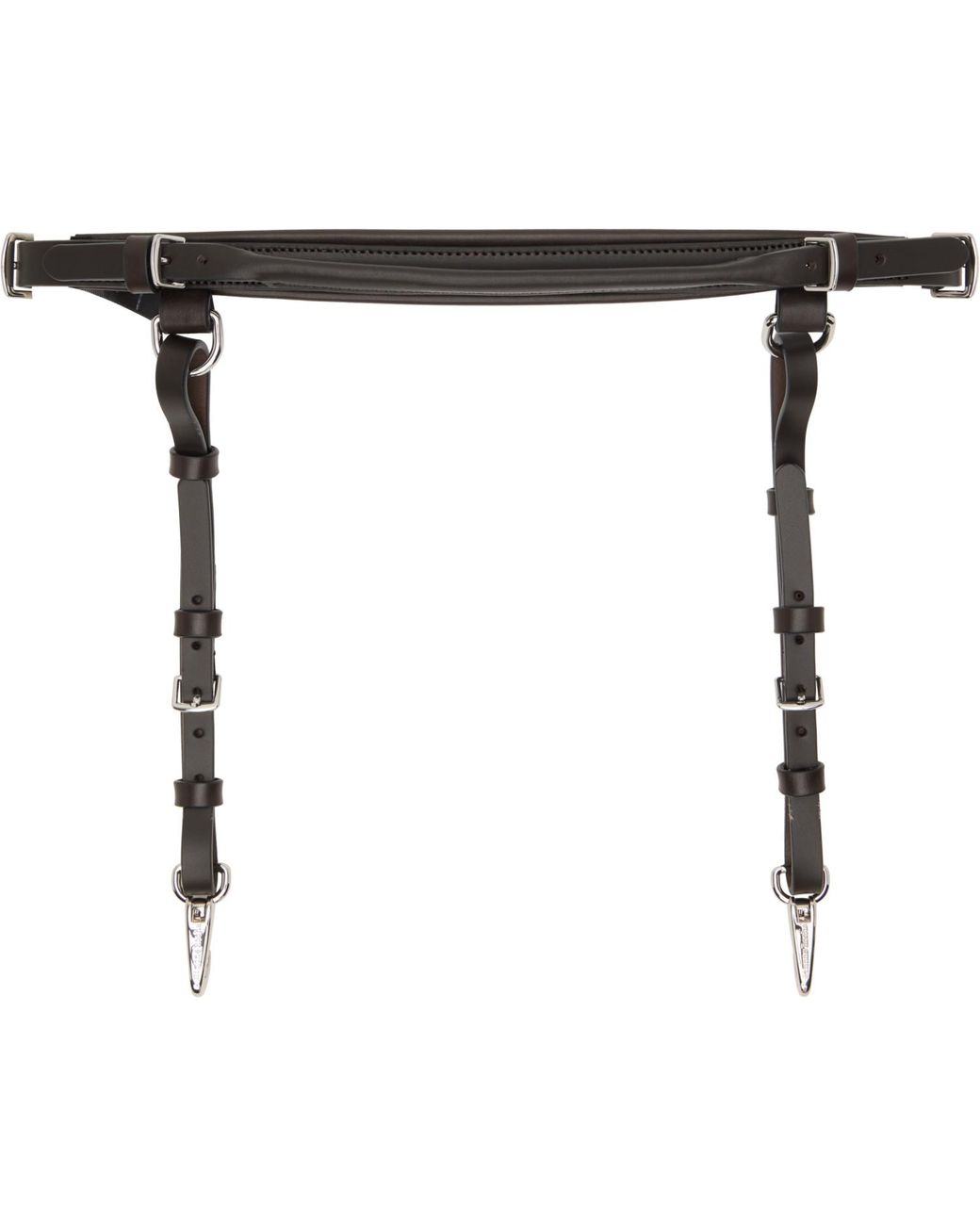 Simone Rocha Black Double Loop Tassel Bridle Belt for men
