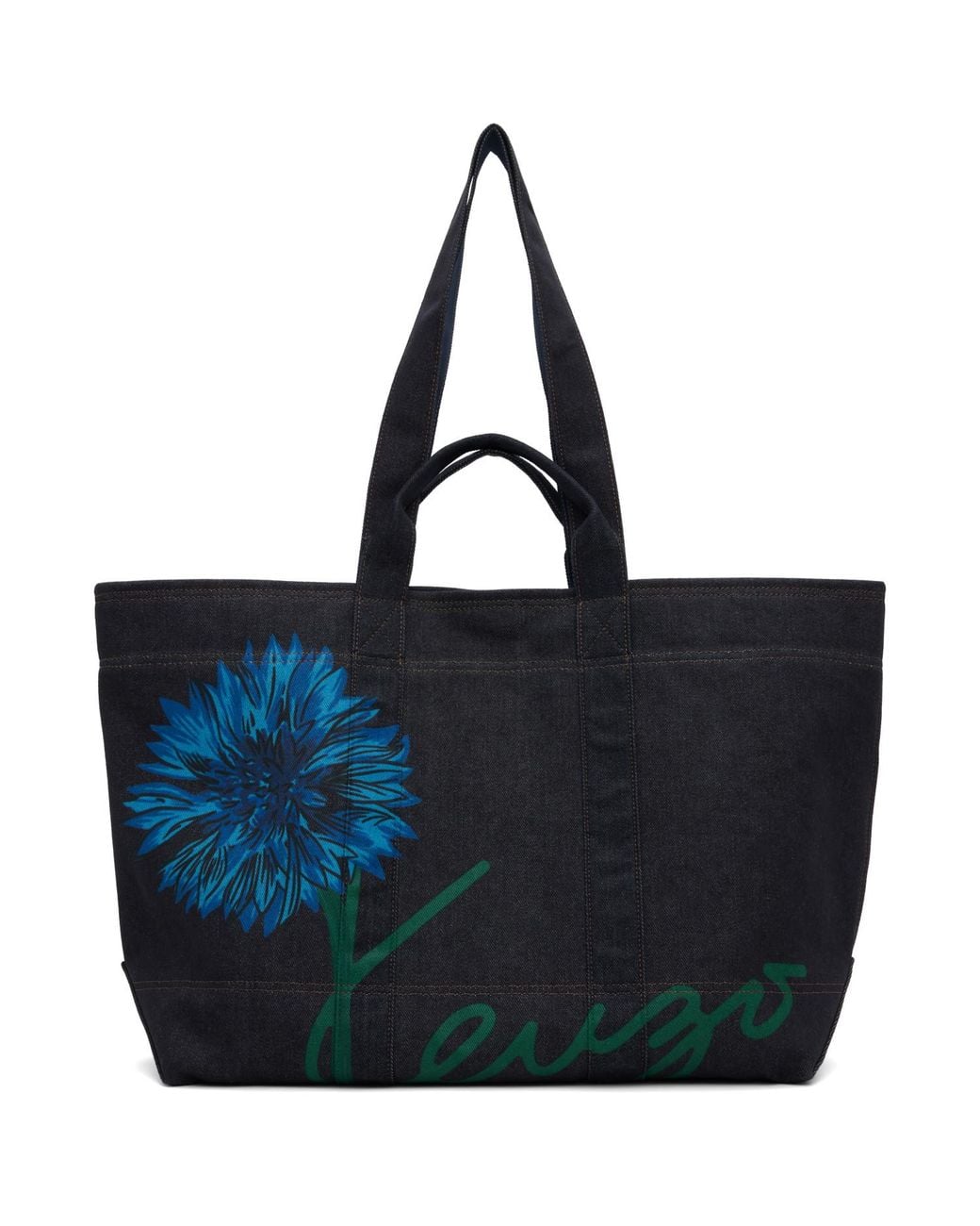 KENZO Blue Paris Tulip' Large Tote for men