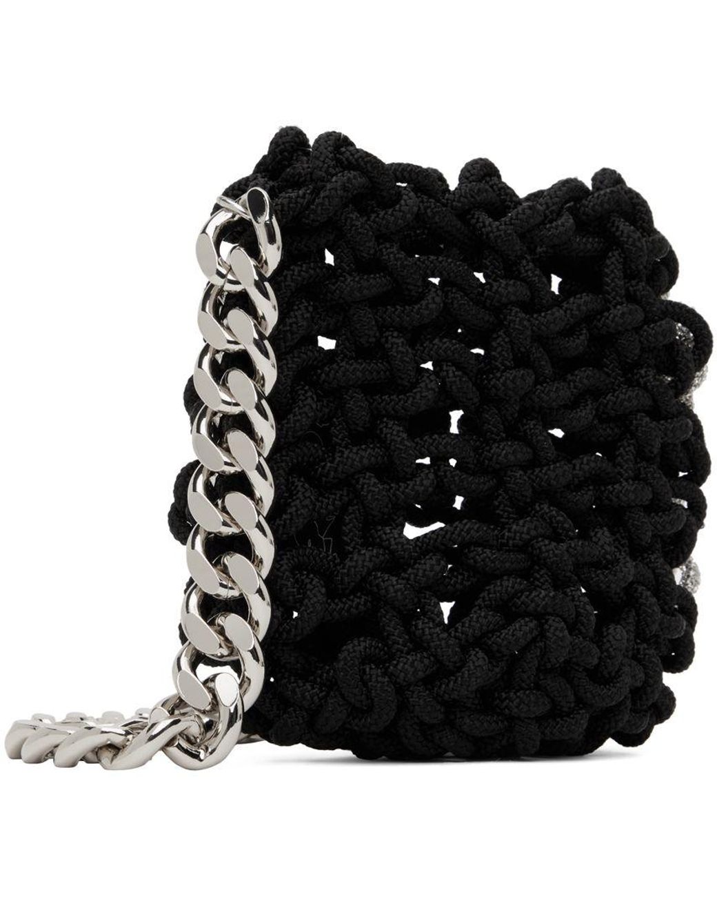 Black Knot Chain Crossbody