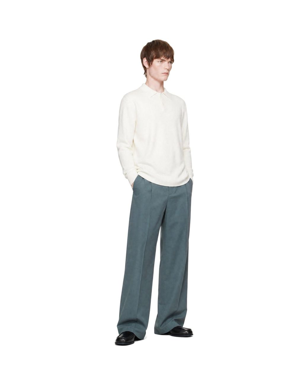 Lisa Yang White Rufus Polo for men