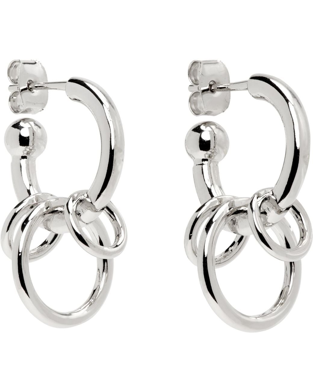 Justine Clenquet Black Jen Earrings