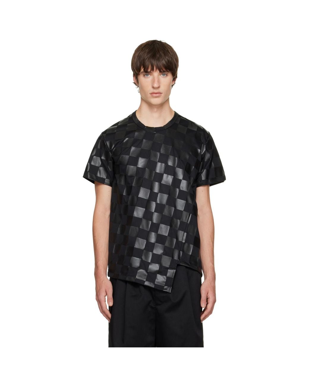 Comme des Garçons Black Check T-Shirt for men