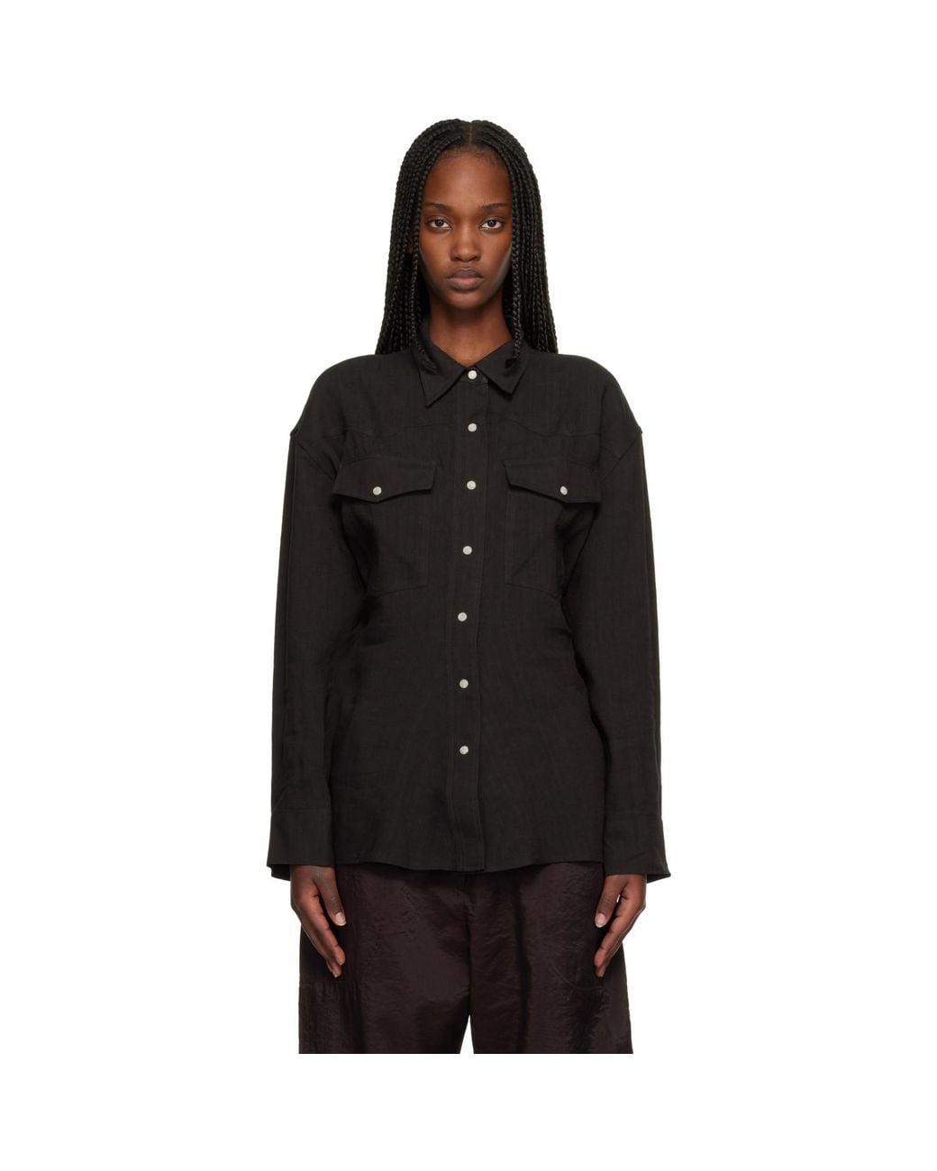 Studio Nicholson Black Krauss Shirt