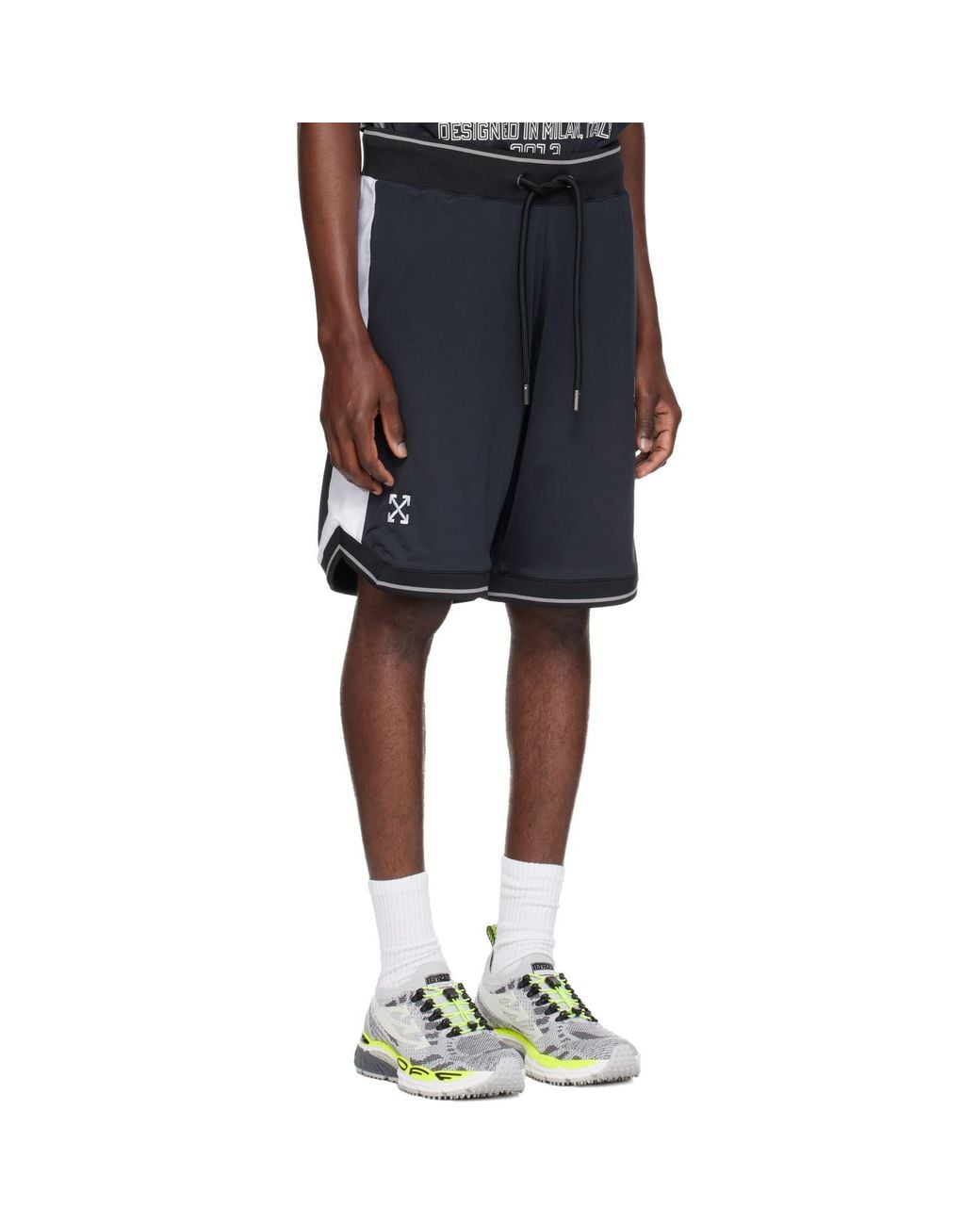 Off-White c/o Virgil Abloh Blue Owr Team Soccer Shorts for men