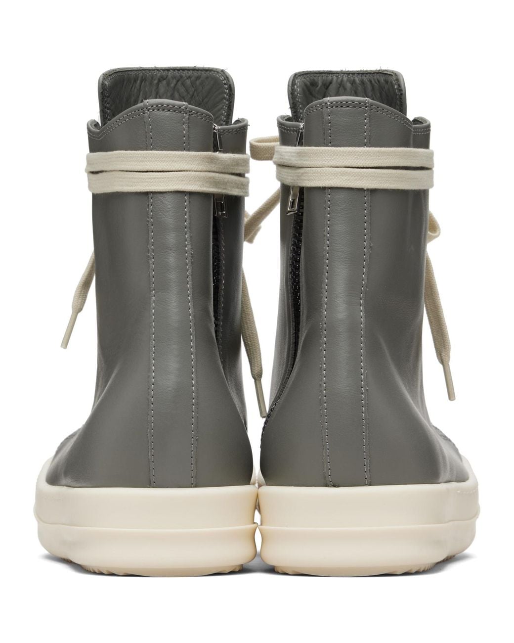Rick Owens Gray Temple Sneakers
