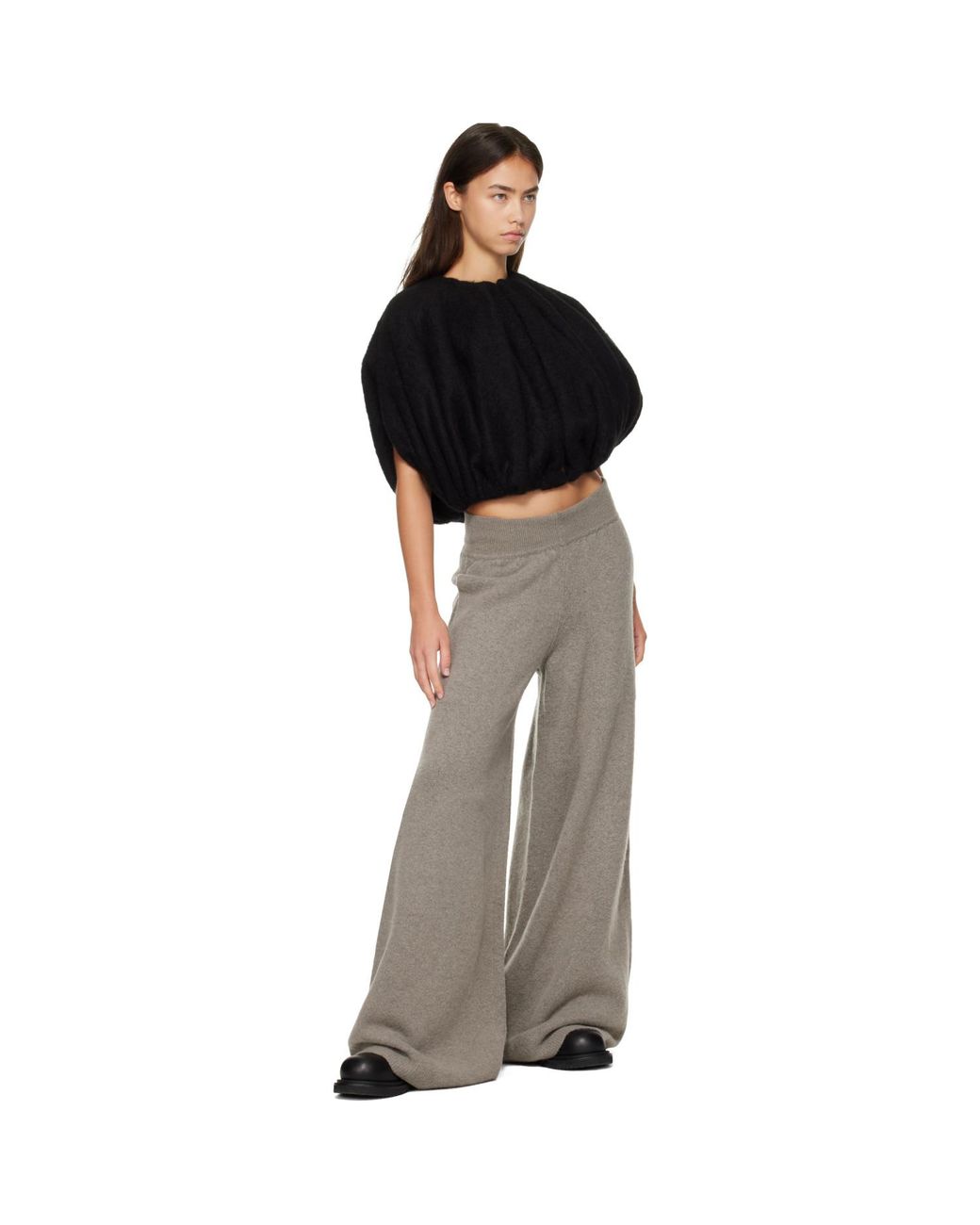 Rick Owens Brown Tower Loose Lounge Pants