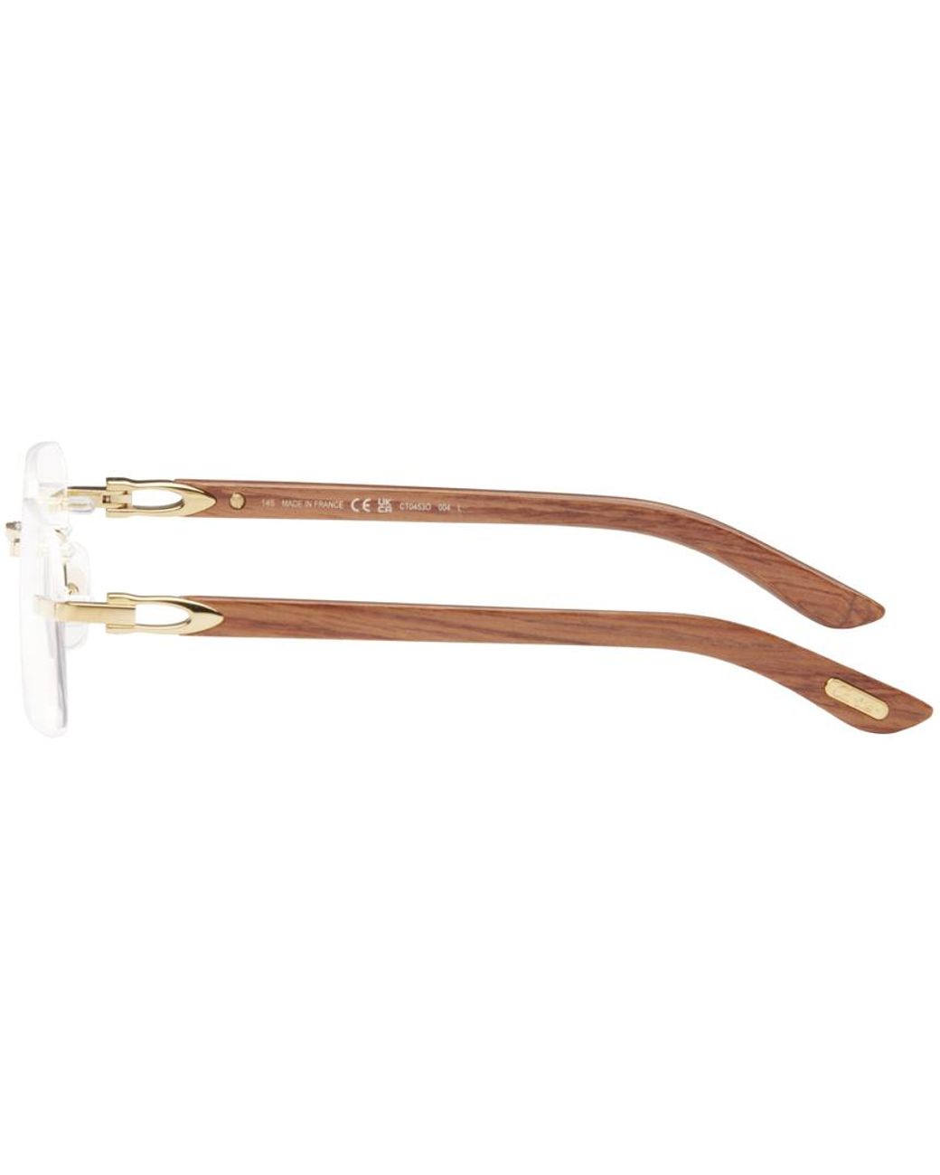 Cartier glasses wood outlet arms