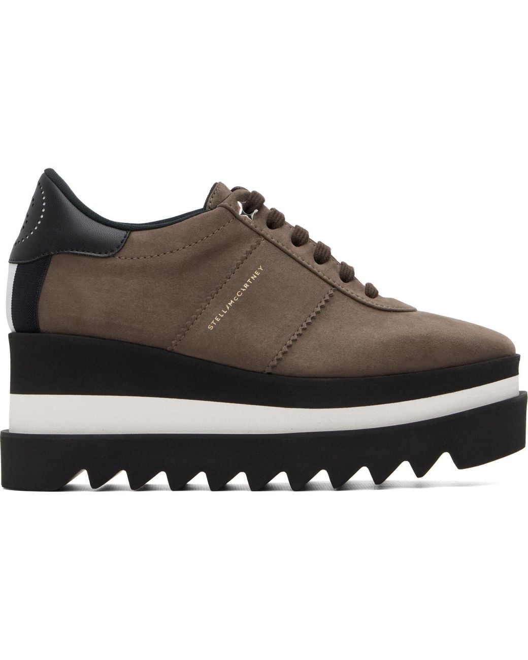 Stella McCartney Brown Taupe Sneak-Elyse Platform Sneakers