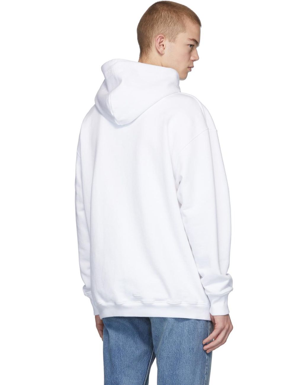 vetements postage パーカー vetements-WHITELOGO-White-
