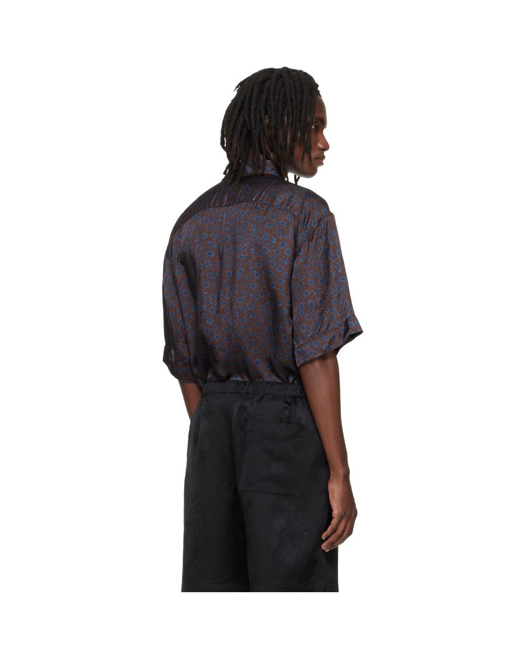 Dries Van Noten Black Button-Down Shirt for men