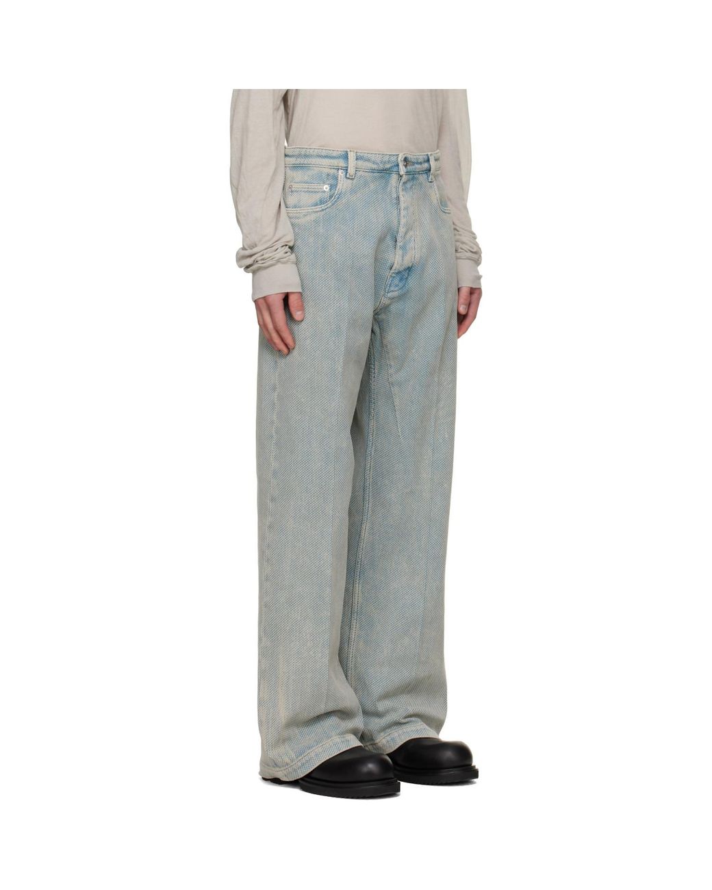 Rick Owens Gray Tower Geth Jeans for men