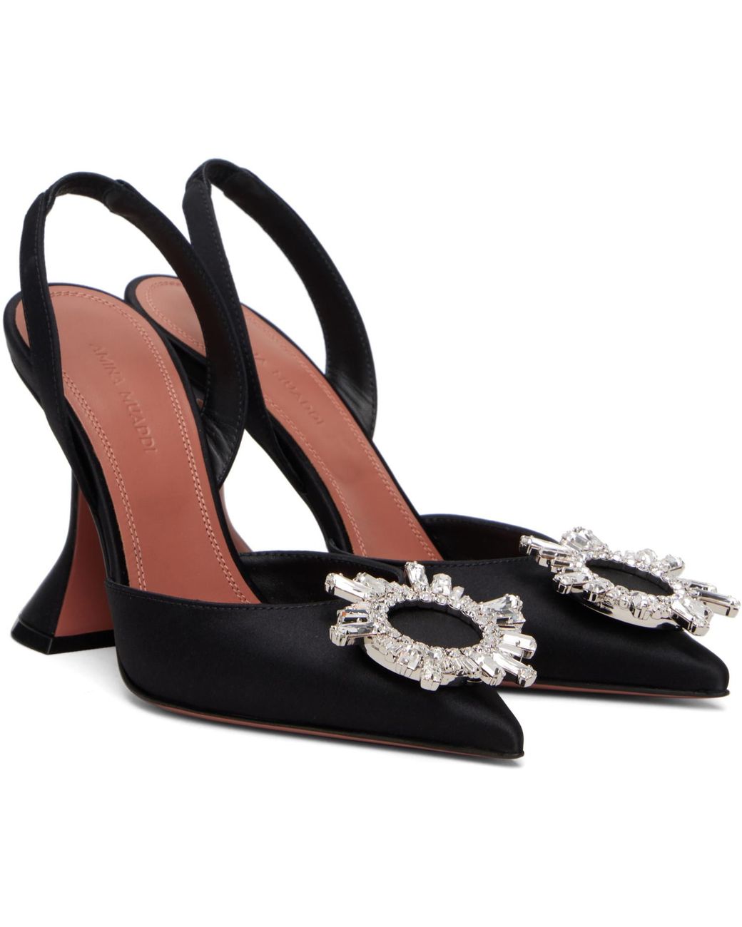 AMINA MUADDI Black Begum Sling 95 Heels