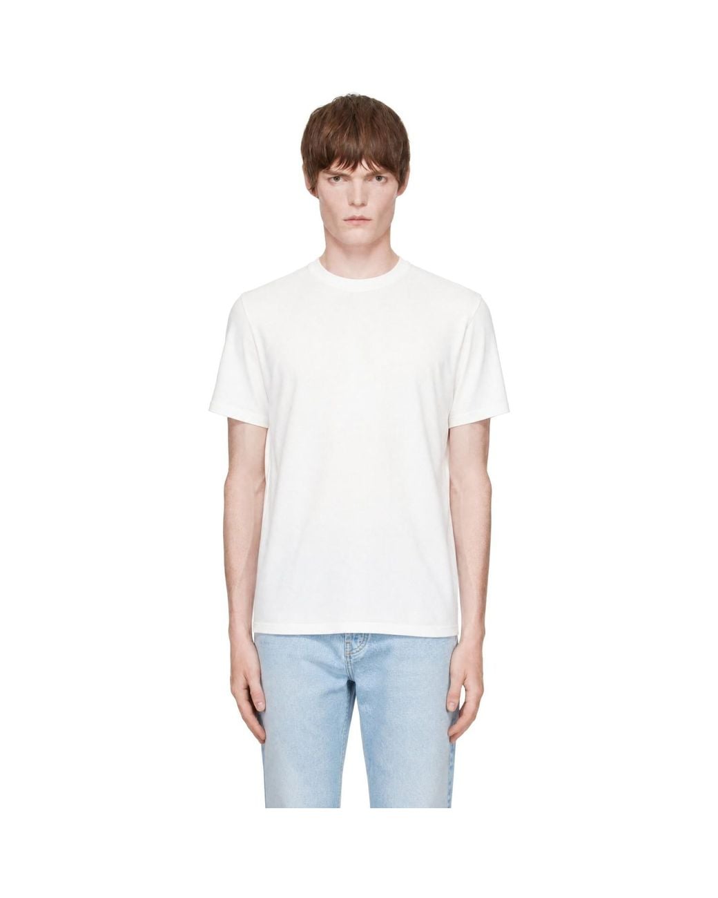 Studio Nicholson White Off- Bric T-Shirt for men