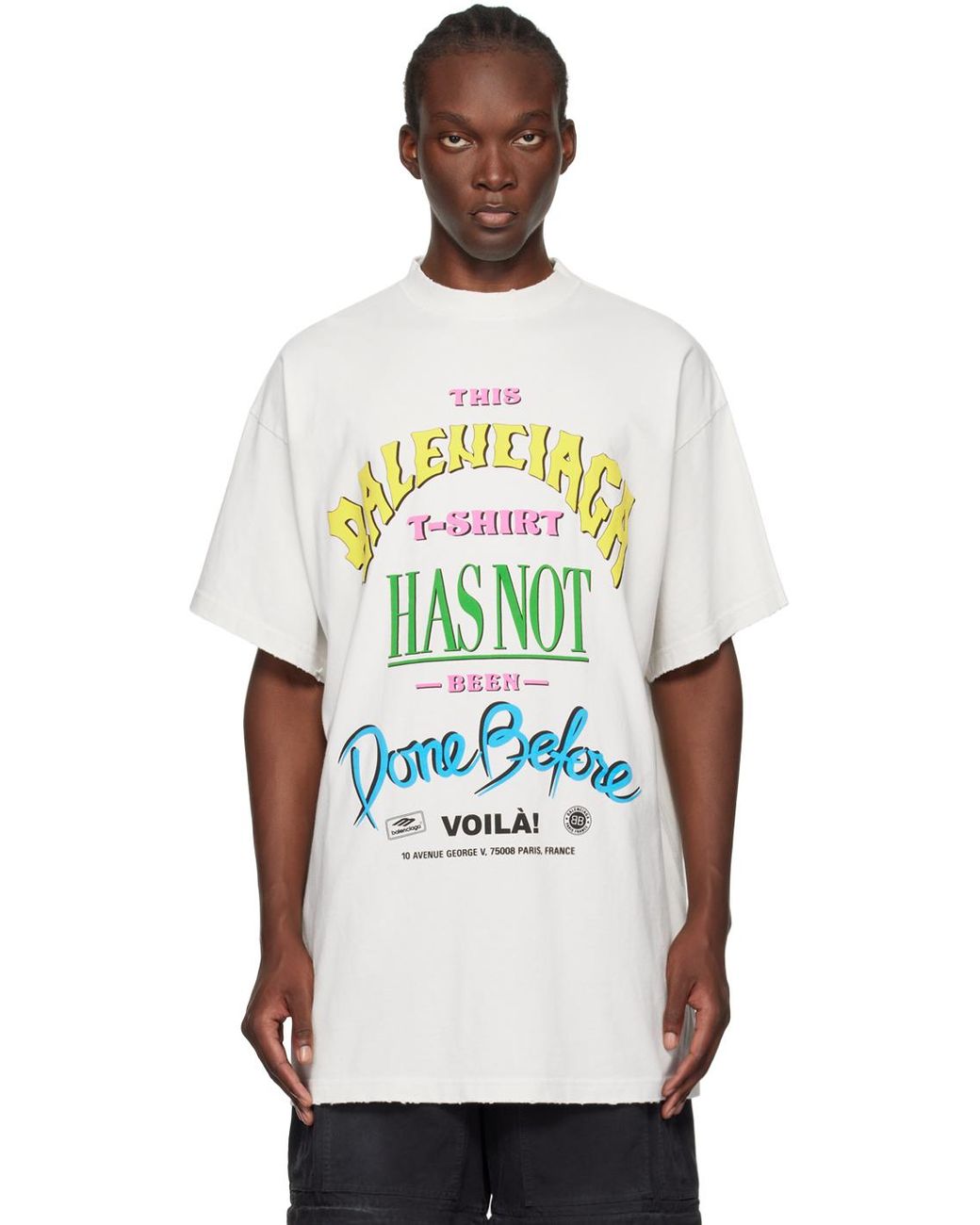 Balenciaga multicolor t shirt online