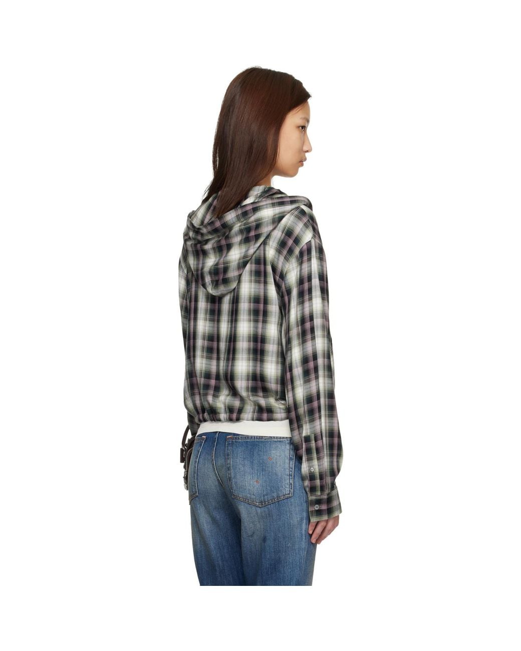 Acne Black Hooded Overshirt