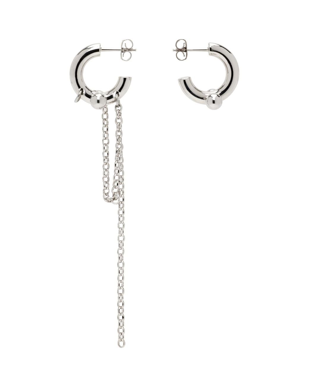 Justine Clenquet White Claude Earrings