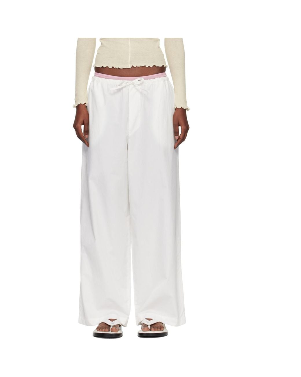 Baserange White Kolla Lounge Pants