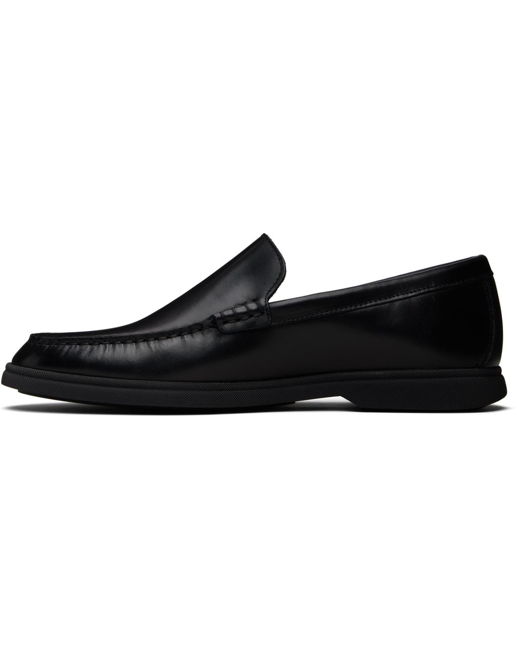 Boss Black Emed-Logo Leather Loafers for men