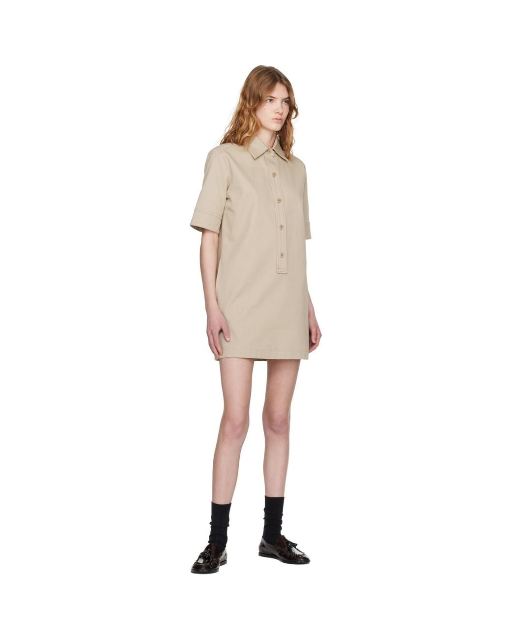A.P.C. Black Poly Mini Dress