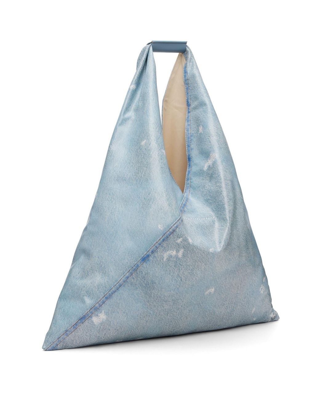MM6 by Maison Margiela Blue Classic Triangle Tote