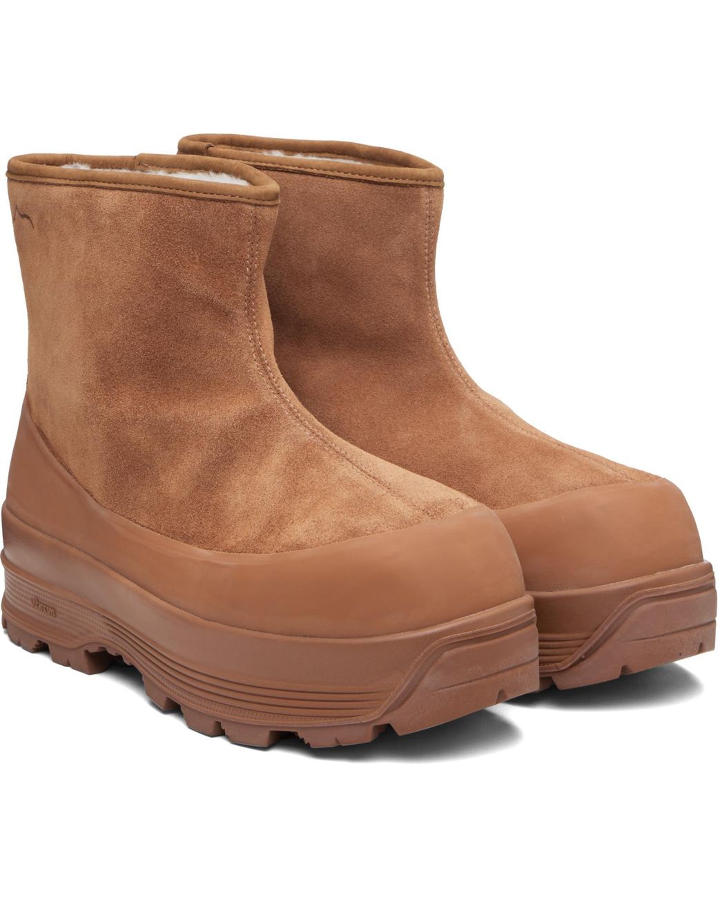 Diemme Black Tan Badia Shearling Boots for men