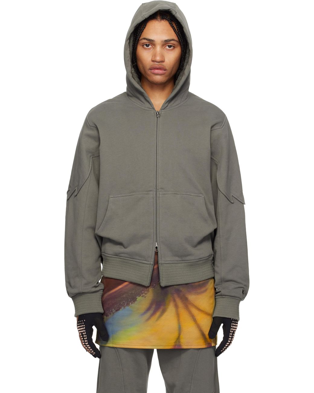 Kiko Kostadinov Fox Racing Edition Fox Sherpa Zip Fleece Hoodie in