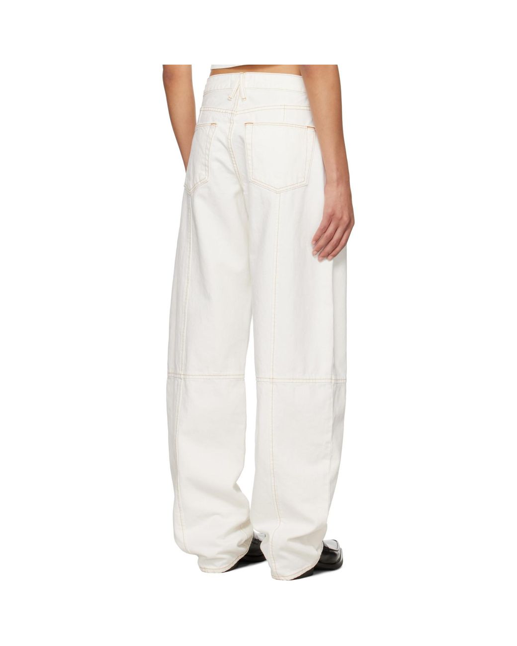 SLVRLAKE Denim White Paloma Seam Jeans