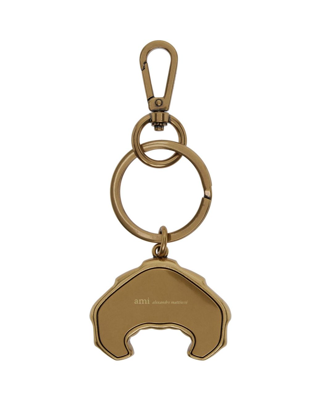 AMI Multicolor Metal Ami De Coeur Croissant Keychain