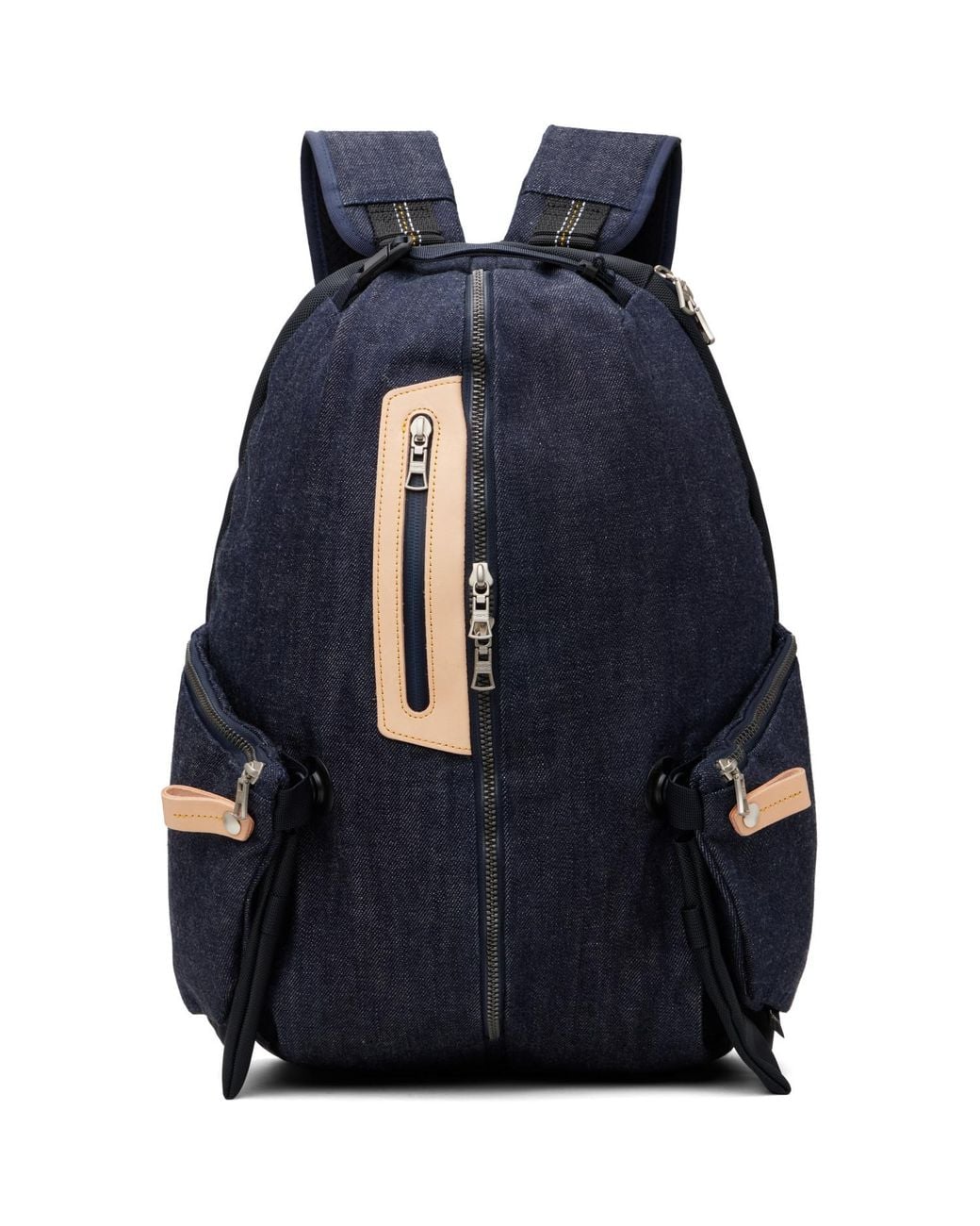 Master Piece Blue Fullcount Edition Collaboration Series Denim Backpack for men