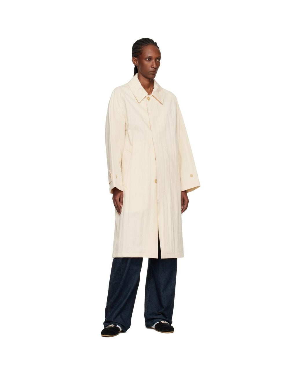 A.P.C. Black Amy Mac Trench Coat