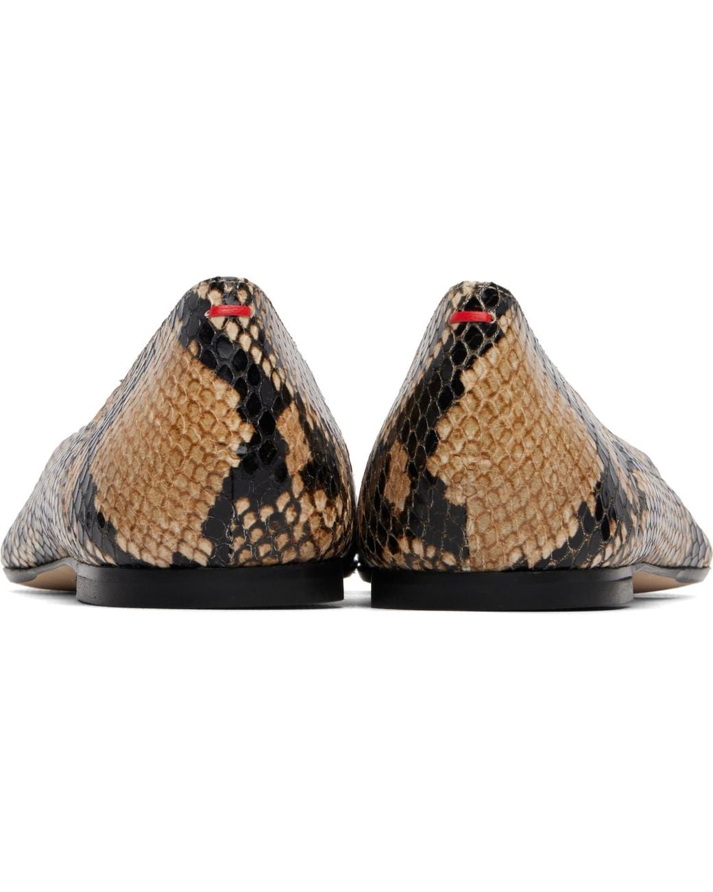 Aeyde Brown Moa Pointed-Toe Ballerina Flats
