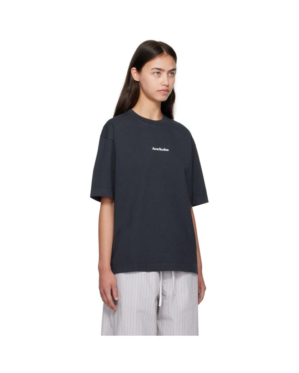 Acne Black Logo T-Shirt