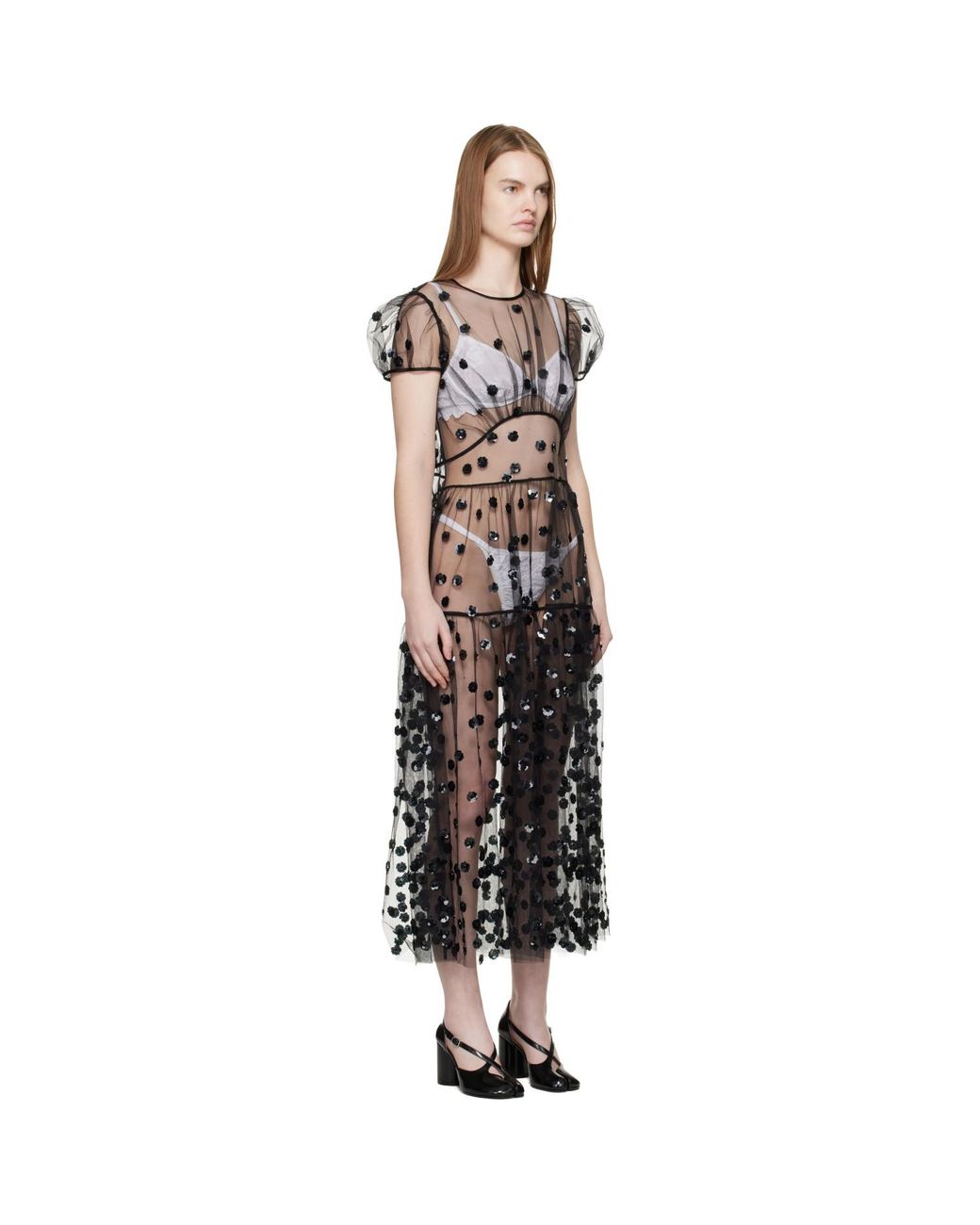 CECILIE BAHNSEN Black Cbnanna Midi Dress
